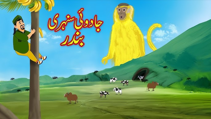 جادوئی سنہری بندر - Urdu Story - Moral Story - Urdu Kahaniya - Funny Comedy - Magical Golden Monkey