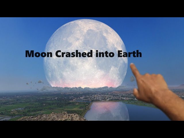 What If the Moon Collided with the Earth? A Cosmic Catastrophe